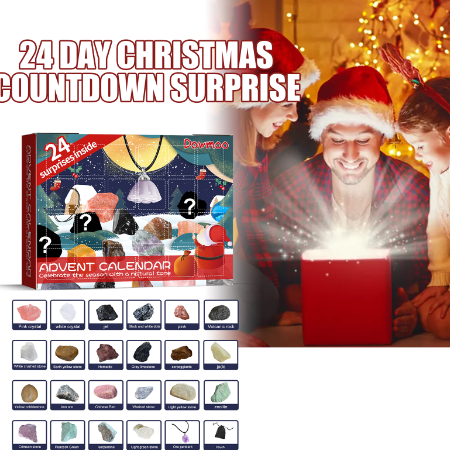 Kids Gemstone Advent Calendar – 24 Mineral Surprises