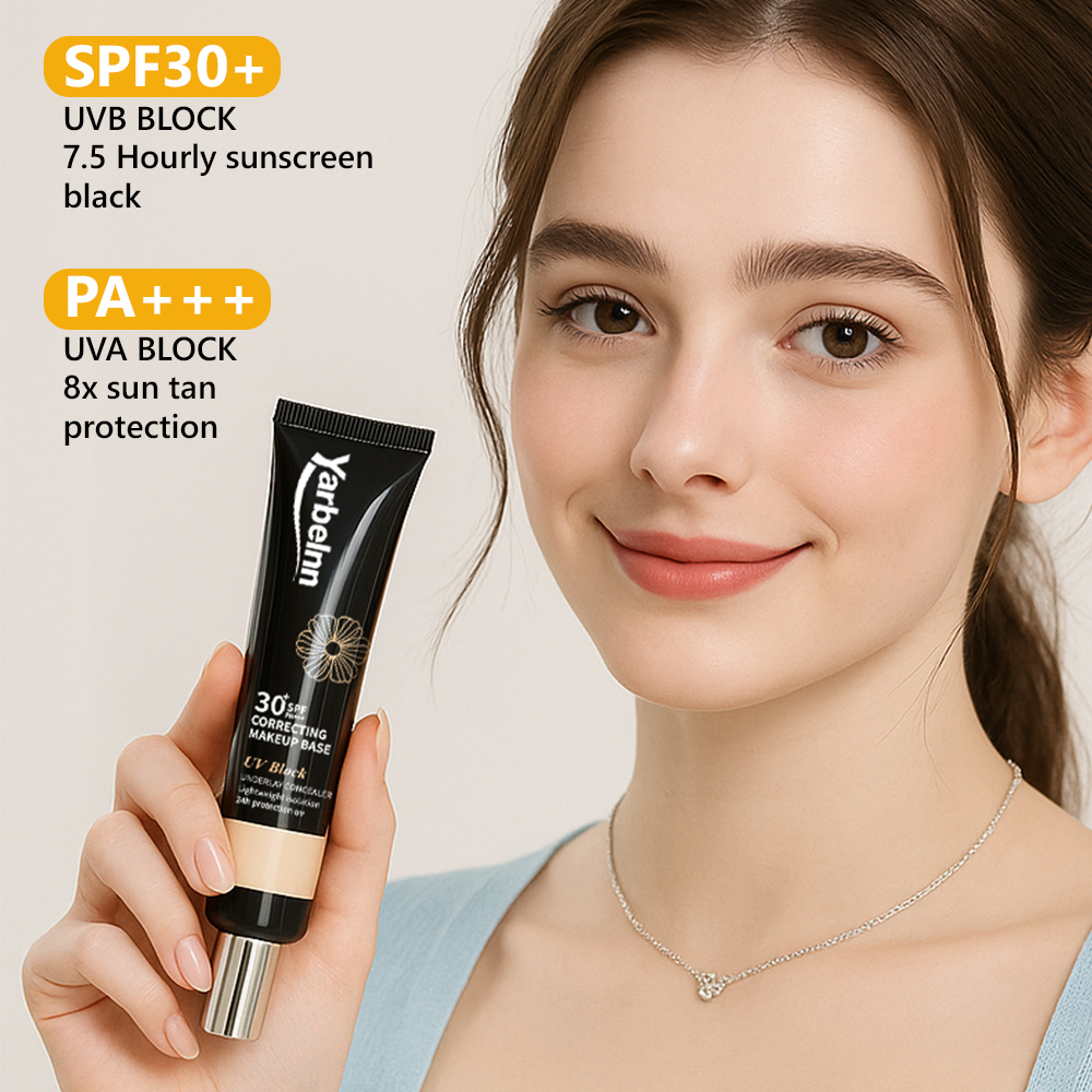 Hydrating Lightweight BB Cream, Long-wear Natural Fit Tinted Makeup Base, Non-cast White Sun Protection Primer, 30g — foto 3