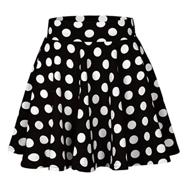 Summer Polka Dot Mini Skirt Black - Shop at LoveMi