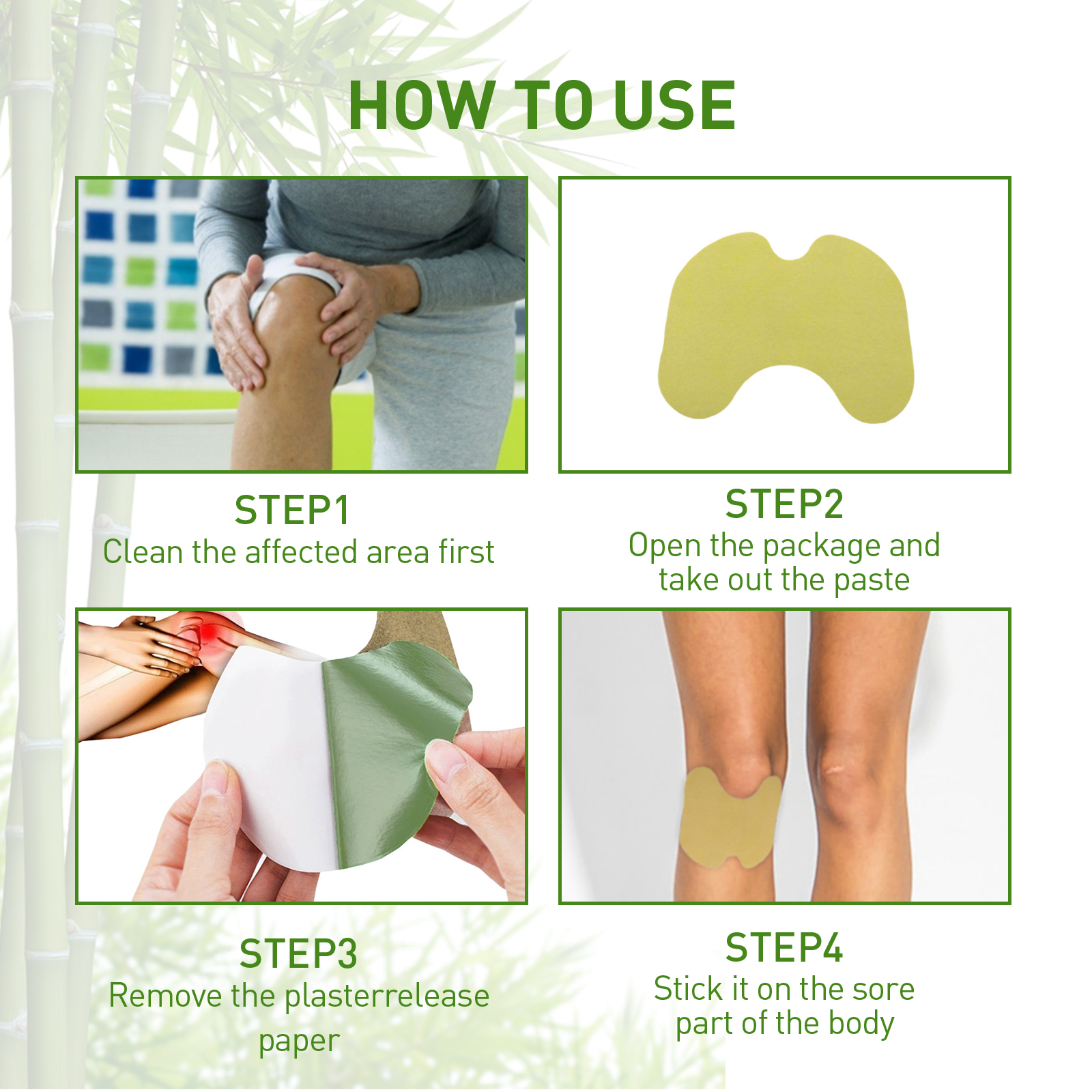 South Moon Knee Patch, Activating The Muscles And Bones To Relieve Pain Of Lumbar Vertebrae Joint Wormwood Patch