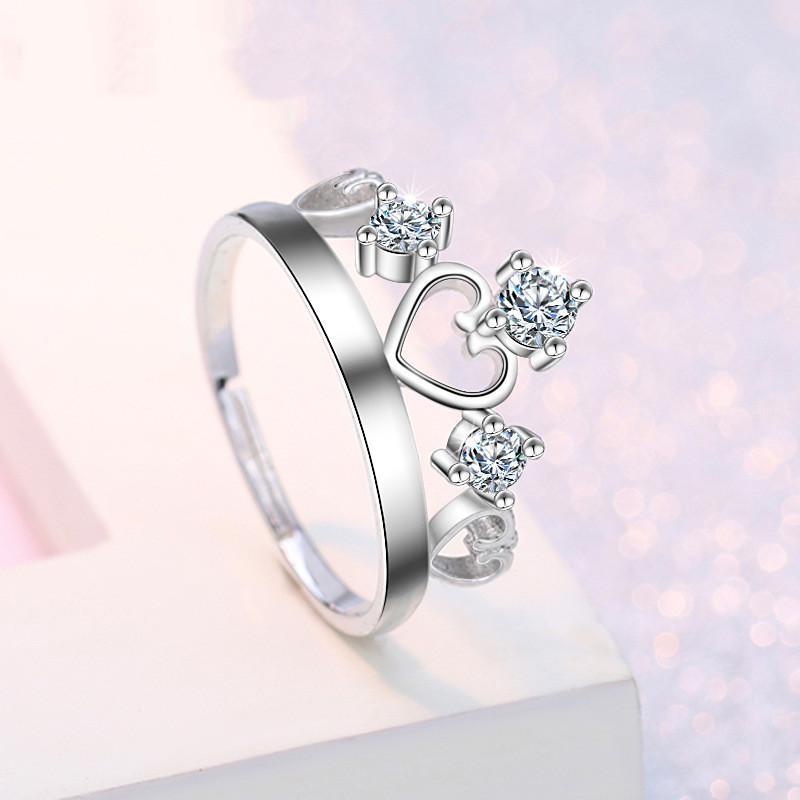 Title 2, Eight Heart Eight Arrow Zircon Moissanite Ring