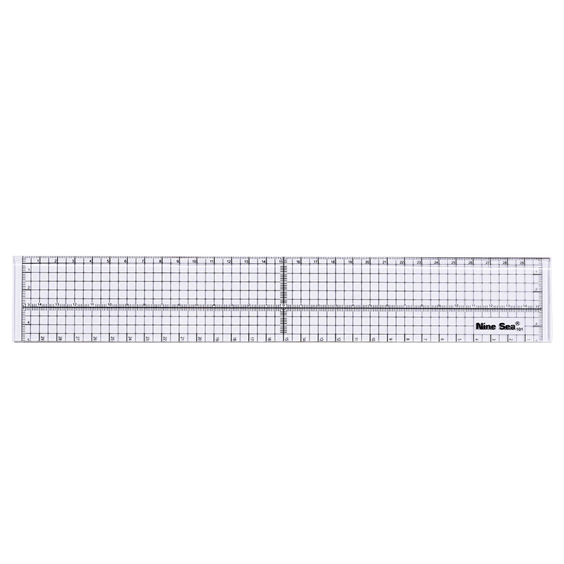 Title 6, 5X30 Transparent Plastic Color Ruler