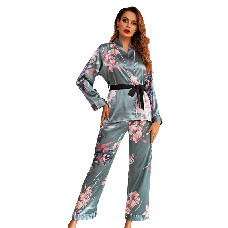 Title 4, Belted Long Sleeve Trousers Two Piece