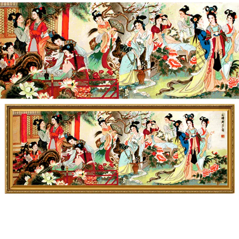 Cross-stitch Calligraphy And Painting