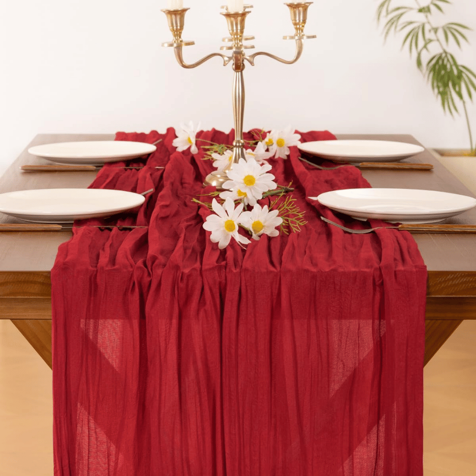 Cheesecloth Table Runner