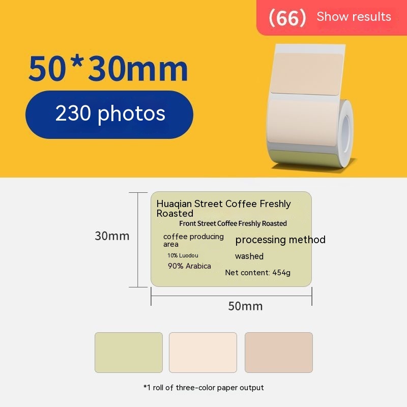 Three-proof Thermal Paper Sticker Waterproof Color Label Printing Paper — foto 15