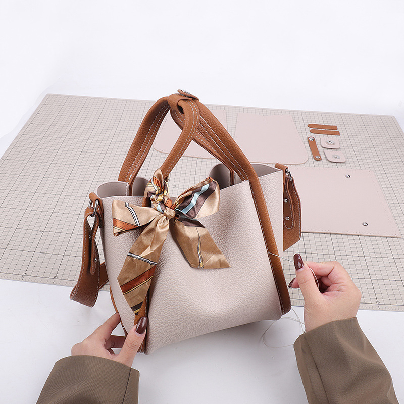 Hand-woven Material Bag Shoulder Messenger Homemade Women's