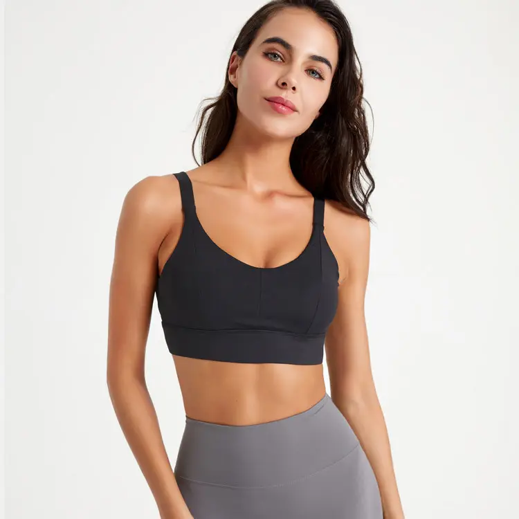 High-intensity Shock-absorbing Compressive Sports Bra