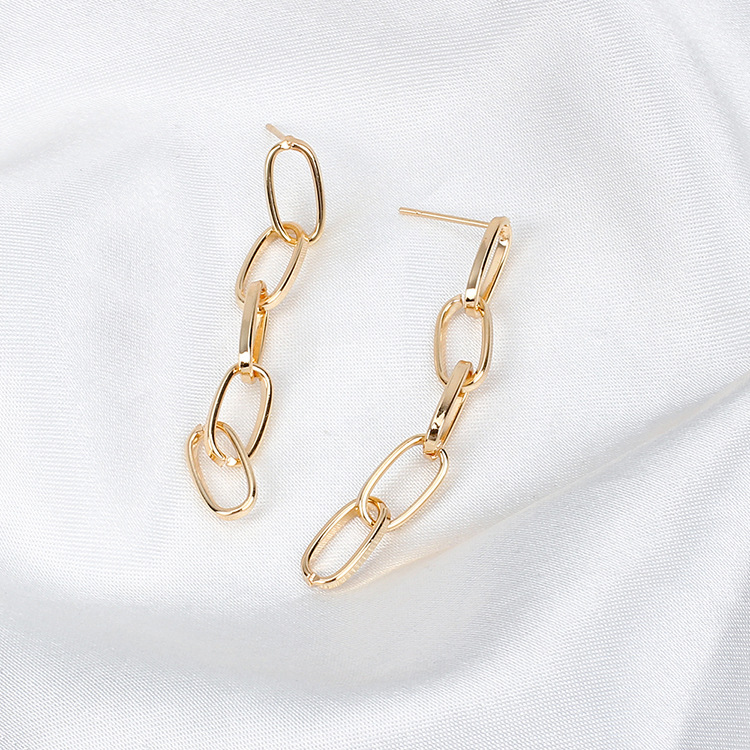 Exaggerated Style Drop Earrings Chain Individuation Dangle Earrings