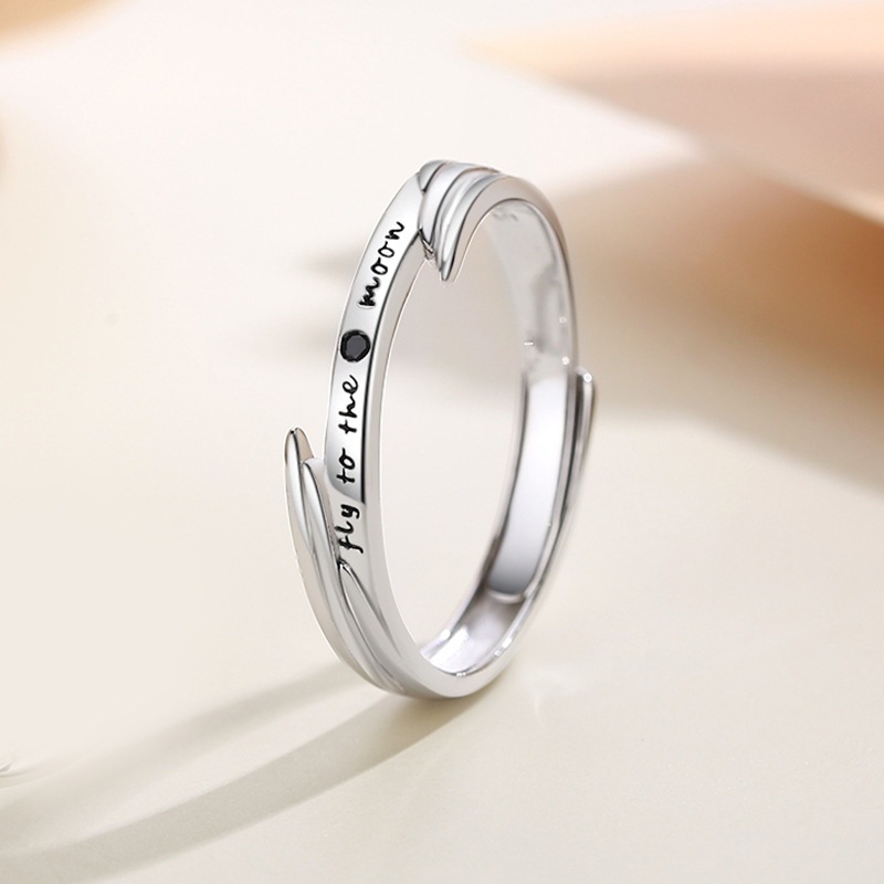 New Fashion Alphabet Wing Ring