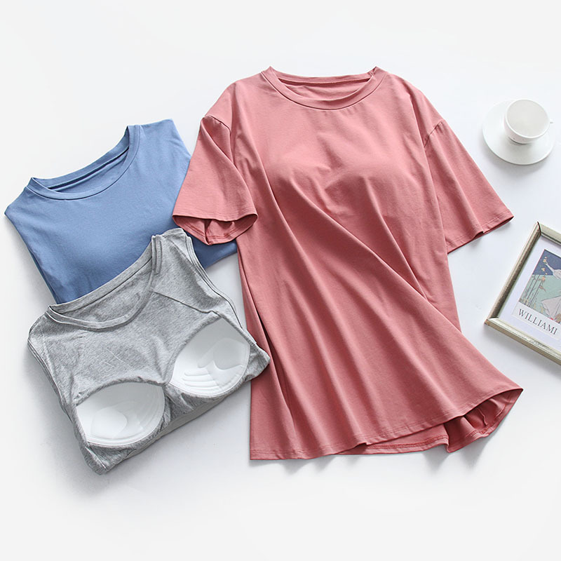 Cup One Piece Loose Home Mid Length Top