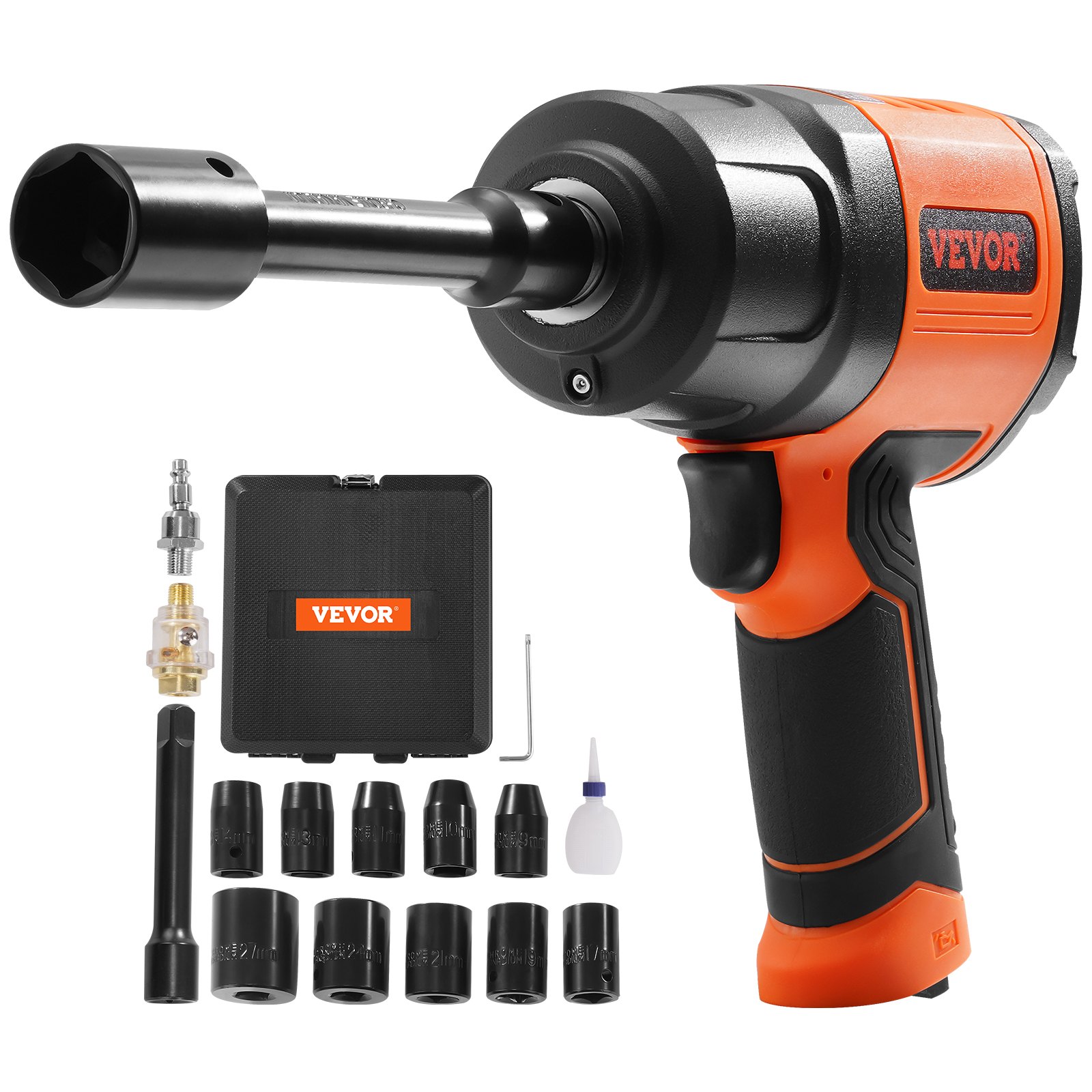 VEVOR Air Impact Wrench Square Drive 1400ft-lb Nut-busting Torque 90-120PSI