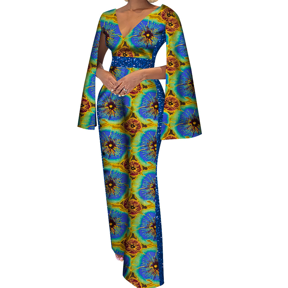 Women's Cotton Ethnic Batik Print Jumpsuit - Image 14