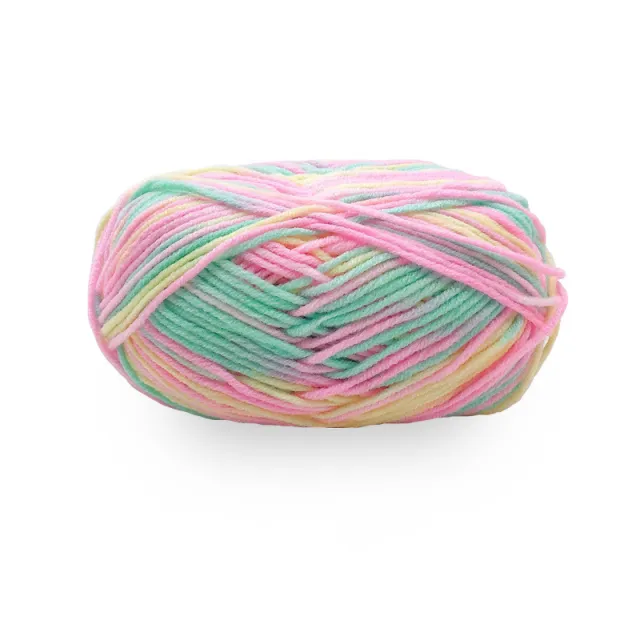 Gradient Color Segment Dyed Milk Cotton Pineapple Bag Knitting Ball Of Yarn - Shop at LoveMi