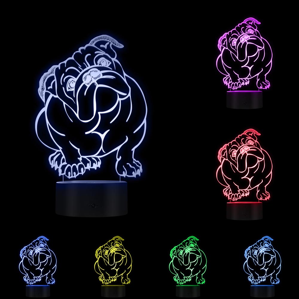 Dog LED Acrylic Small Night Light