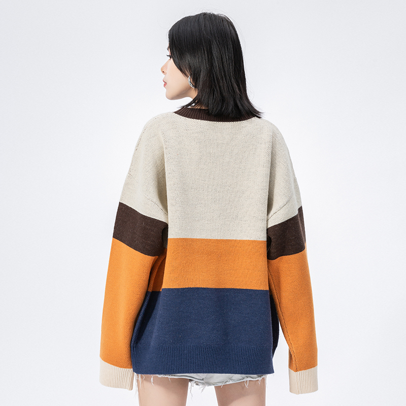 Lovers Loose Round Neck Sweater Long Sleeve Shirt