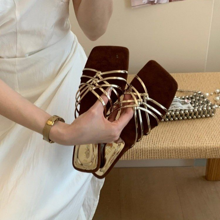 Wedge One-Strap Sandals, picture 3 of 5