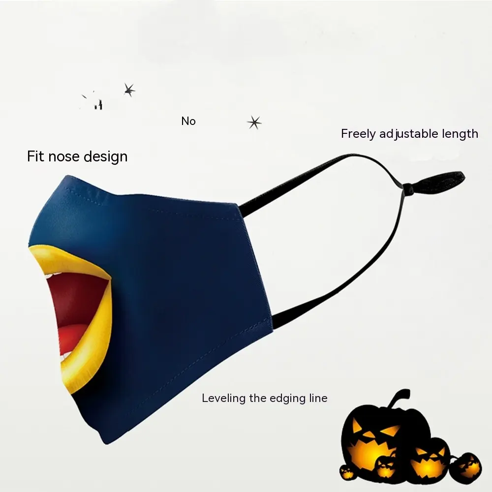 Digital Printing Halloween Skull Pumpkin Creative Design