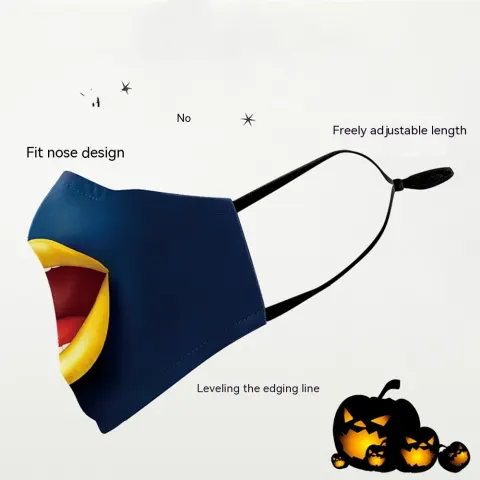 Digital Printing Halloween Skull Pumpkin Creative Design Double-layer Dustproof