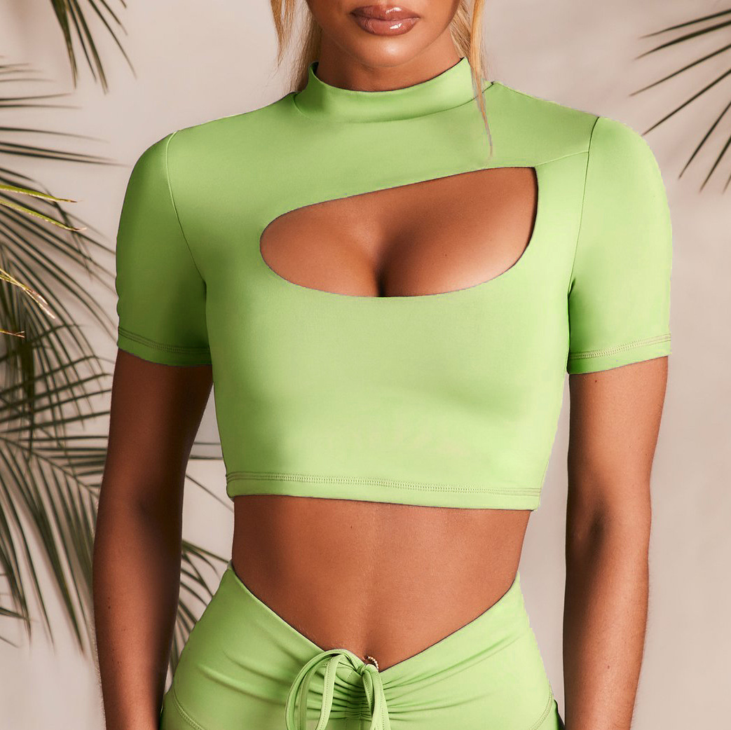 Sling Sports Top Bra Casual Drawstring Fitness Pants Green - Shop at LoveMi