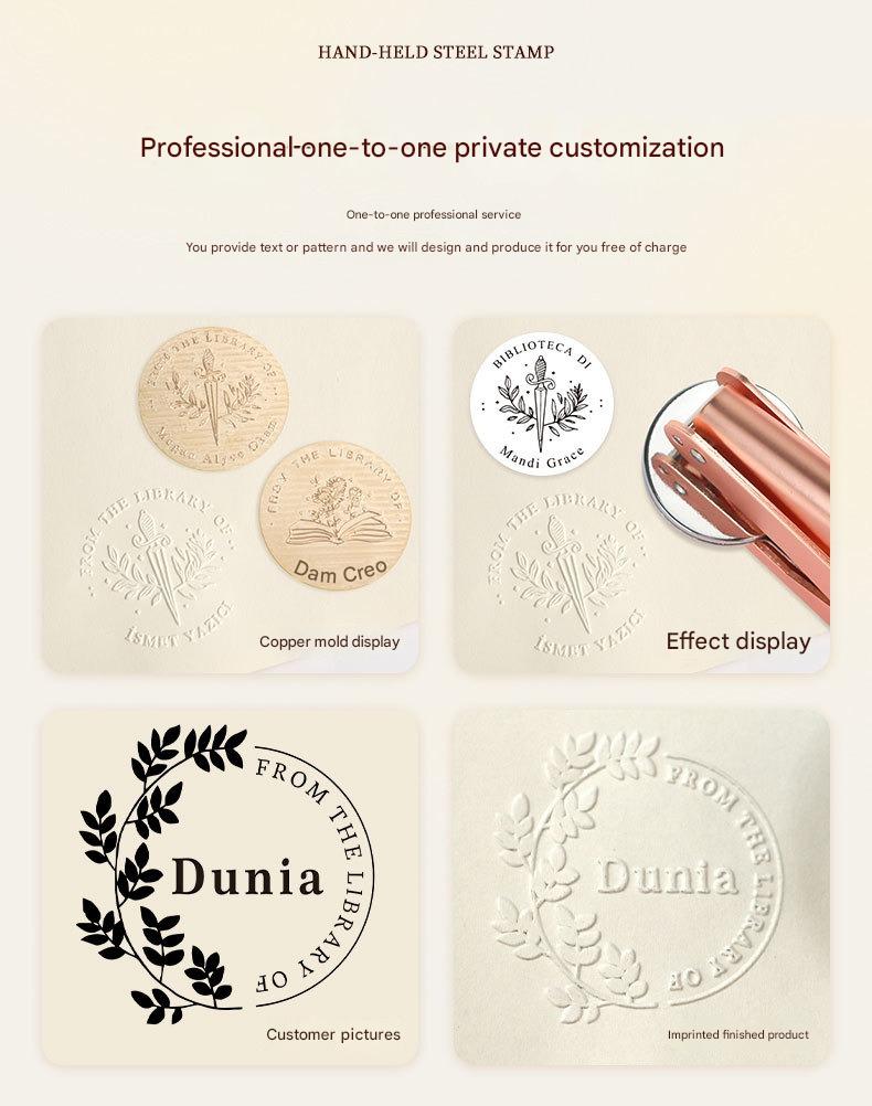 Hand-held Stamping Tool For Stainless Steel Embossing Stamps DIY Pattern Embossing Engraving Embossed Stamp Engraving