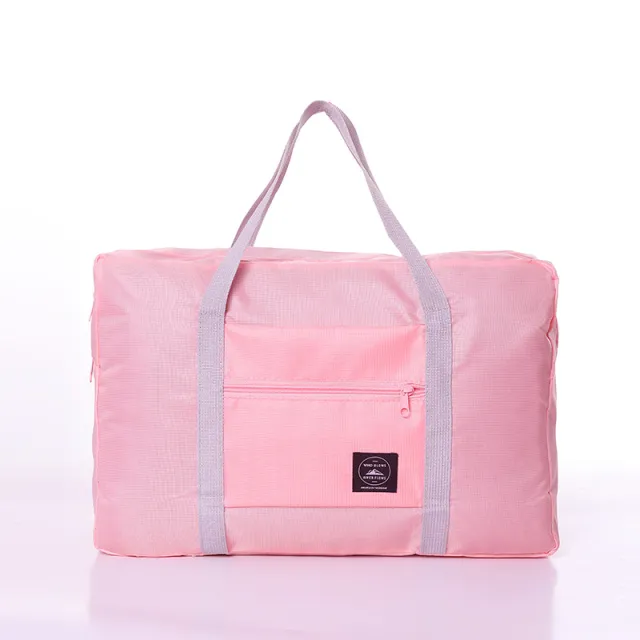 Foldable Travel Duffel Bag Women Home Sort Out Quilt Blanket Bag Pink - Shop at LoveMi