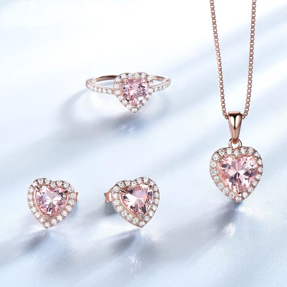 Original Design Earrings Ring Pendant Three-piece Set