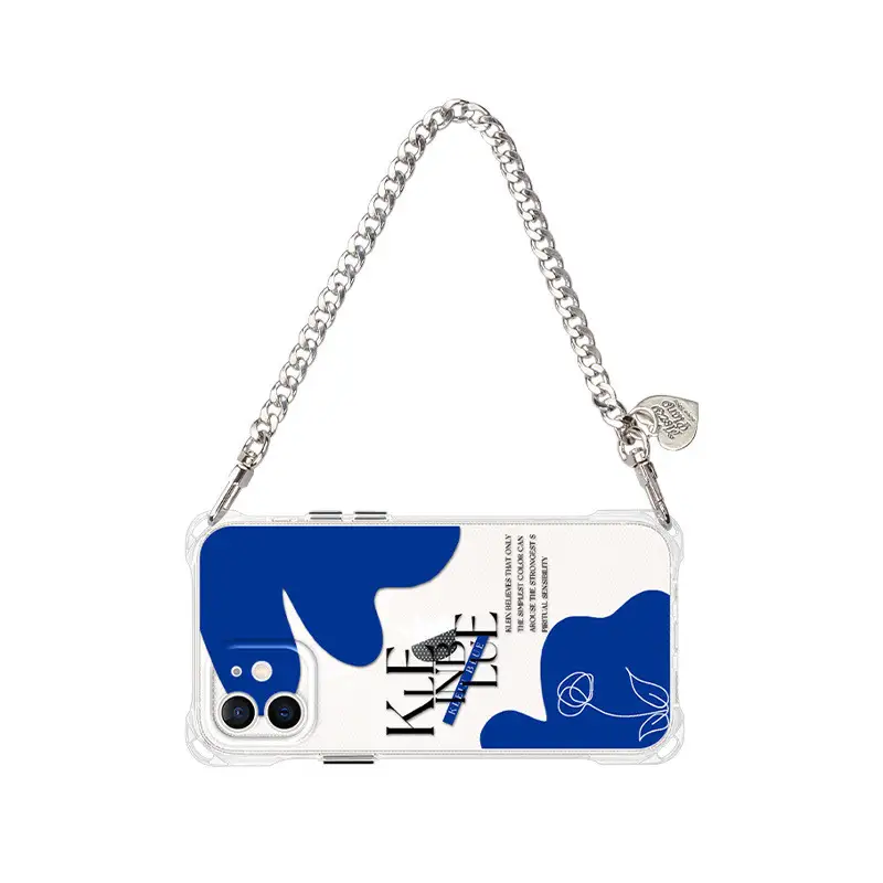 Klein Blue Mobile Phone Case With Four Corner Openings
