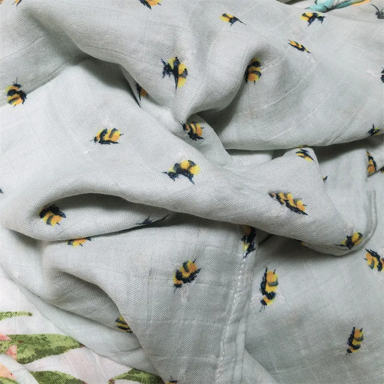 Baby Natural Organic Cotton Wrapping Blanket - Wraplittle Bee