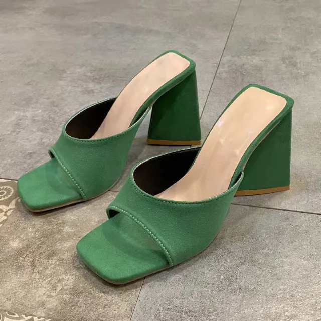 Large Size High Heel Comfortable Cool Women's Fashion Shoes Green - Shop at LoveMi