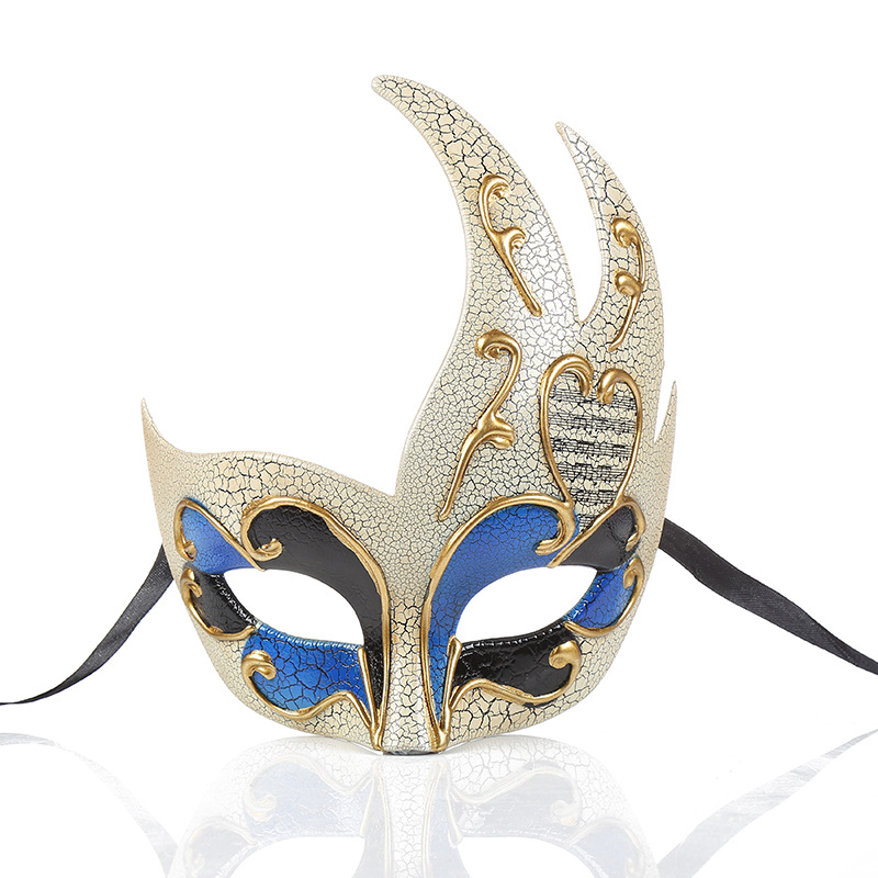 Flame Shape Cracked Male And Female Masks