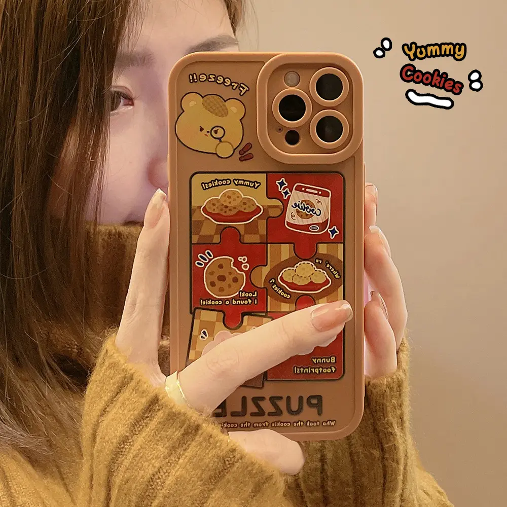 Creativity Cute Painted Cartoon Back Cover Phone