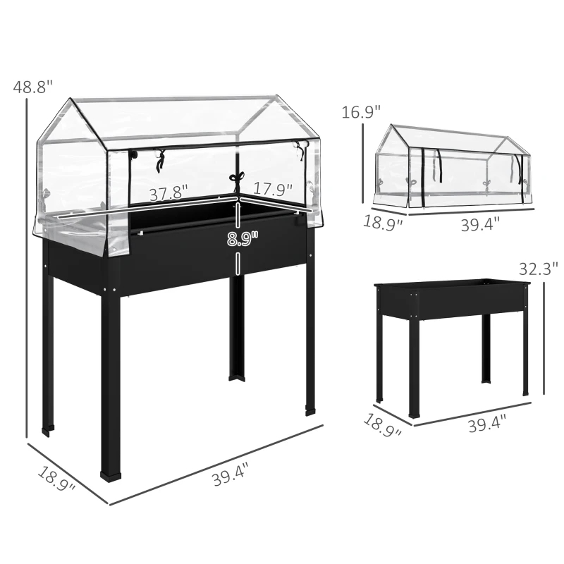 Elevated Garden Box with Greenhouse Cover, picture 4 of 4