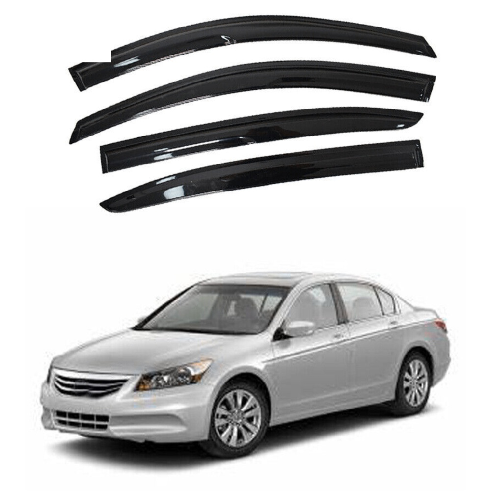 JDM MUGEN STYLE SMOKED WINDOW VISOR RAIN-SUN For 2008-2012 Accord 8TH