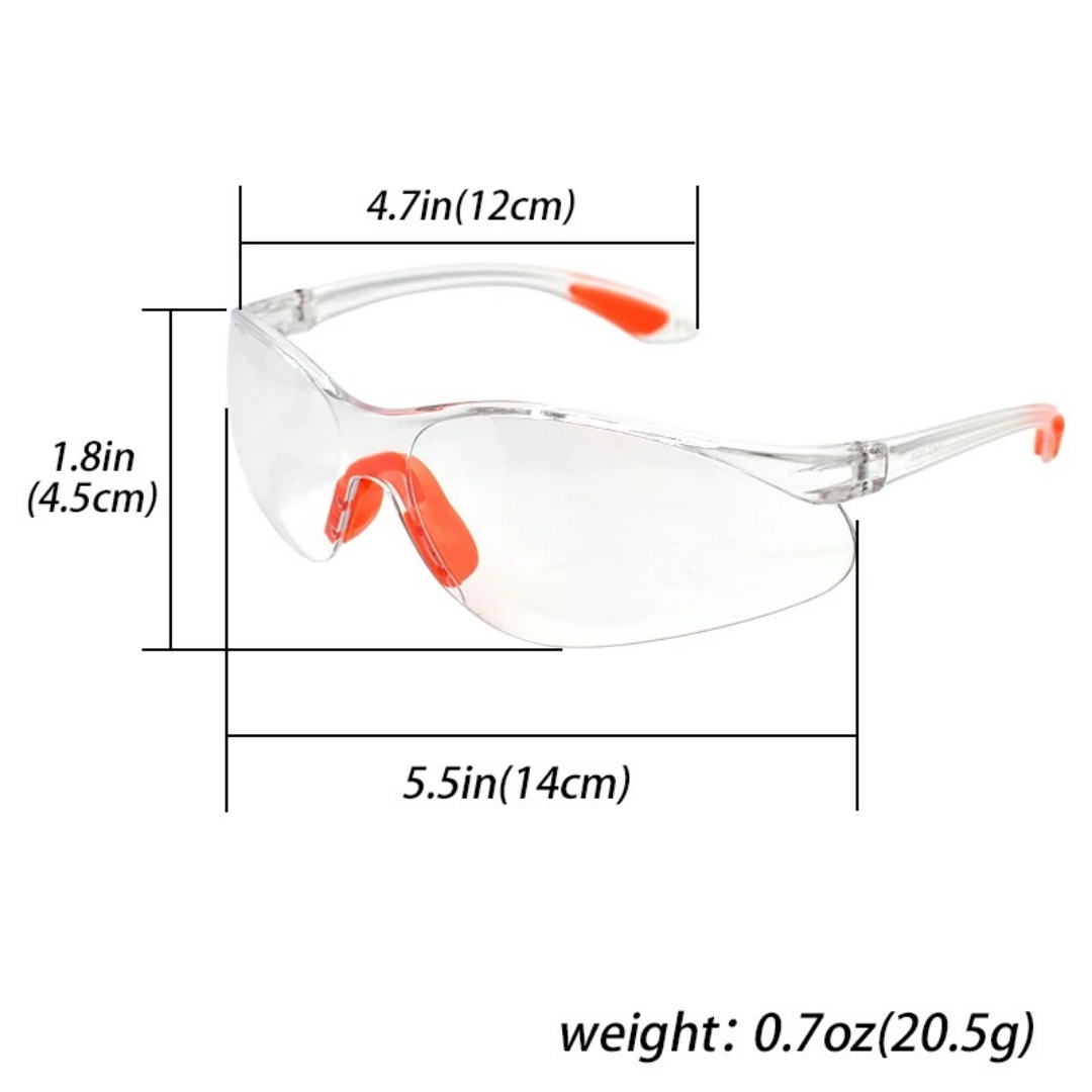 PC Material Anti Impact Wind Dust Proof Goggles Safety Riding Clear Glasses Lab — image 6