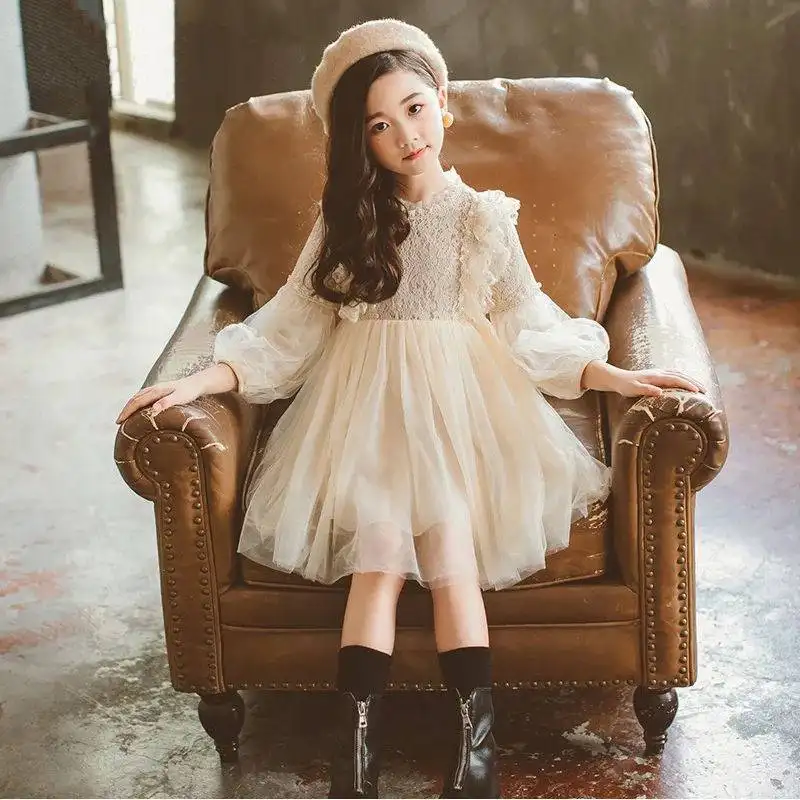 Children's Clothing Girls Autumn New Long-sleeved Princess Dress