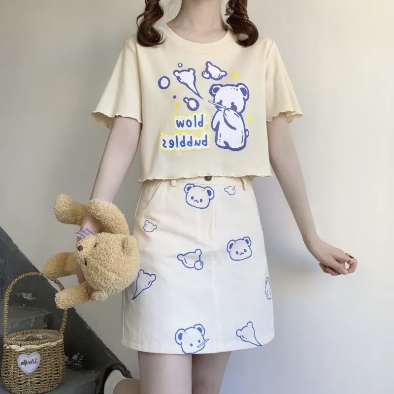 Title 4, Girl Sweet Jk Soft Sister Bm Short Top Clothes ...