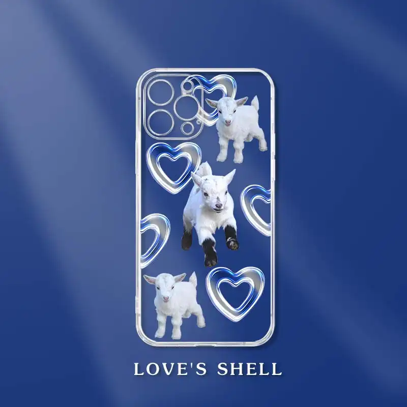 Cute Lamb Cartoon Caring Animal Soft Phone Case