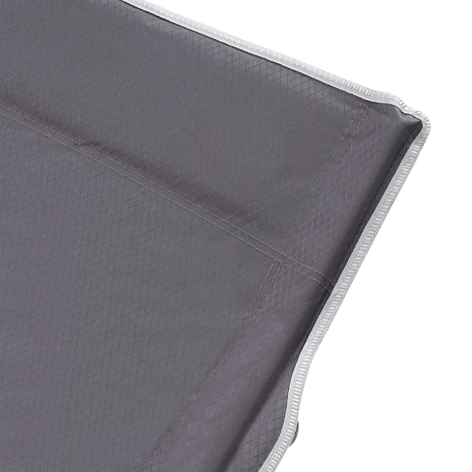 Heavy Duty Single Portable Folding Bed Lightweight Foldable Guest Bed With Grey Padded Mattress For Camping Travel Home UK