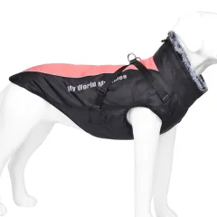 Warm Waterproof Reflective Big Dog Shell Jacket Pet Clothing - Orange - View 1