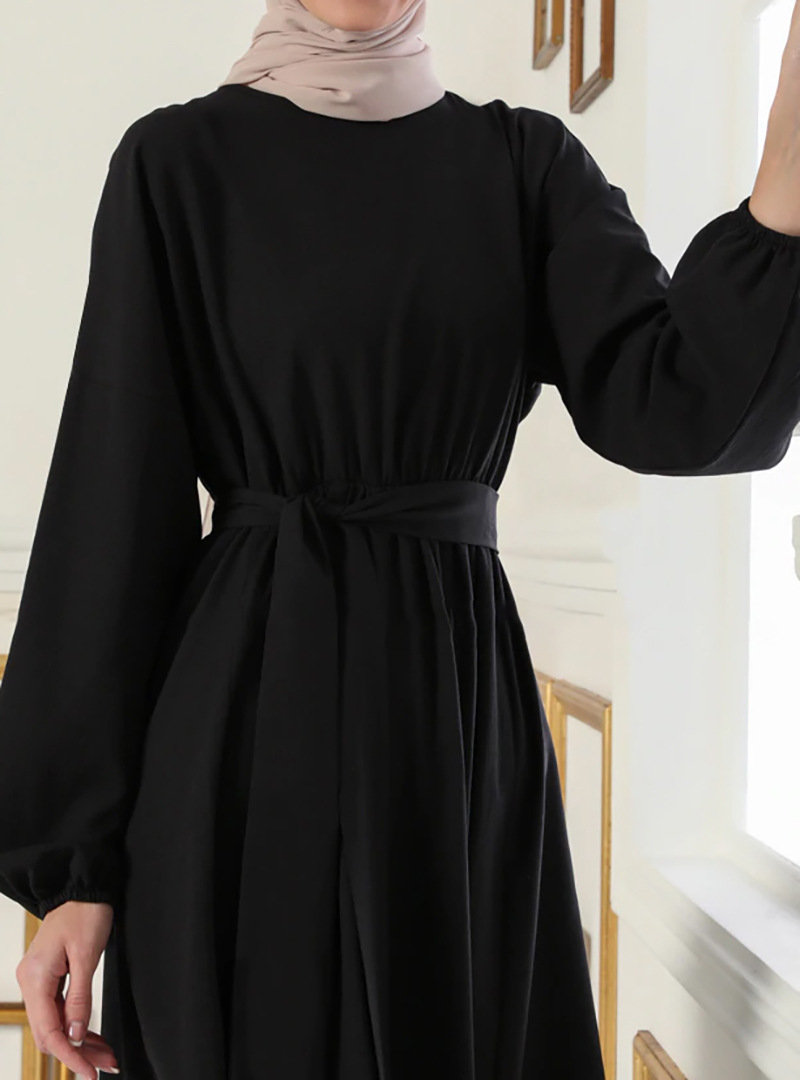 Stylish Dolman Sleeve Polyester Dress