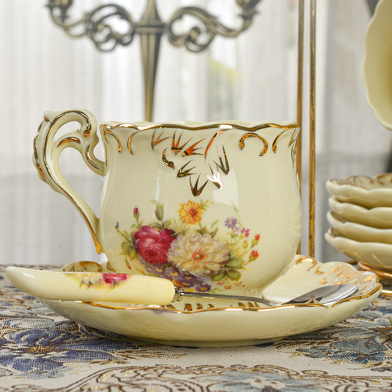 Title 2, Afternoon Tea With Spoon Gift Ceramic Coffee Cu...