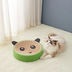 Cat Scratch Board Big Cat Toy Corrugated Cat Paper Bowl With Cardboard Bowl Grinding Claw Cat Sleeping Bed - Green1 - View 1