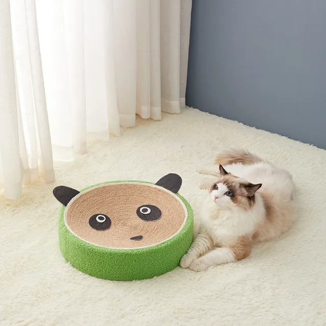 Cat Scratch Board Big Cat Toy Corrugated Cat Paper Bowl With Cardboard Bowl Grinding Claw Cat Sleeping Bed Green1 - Shop at LoveMi
