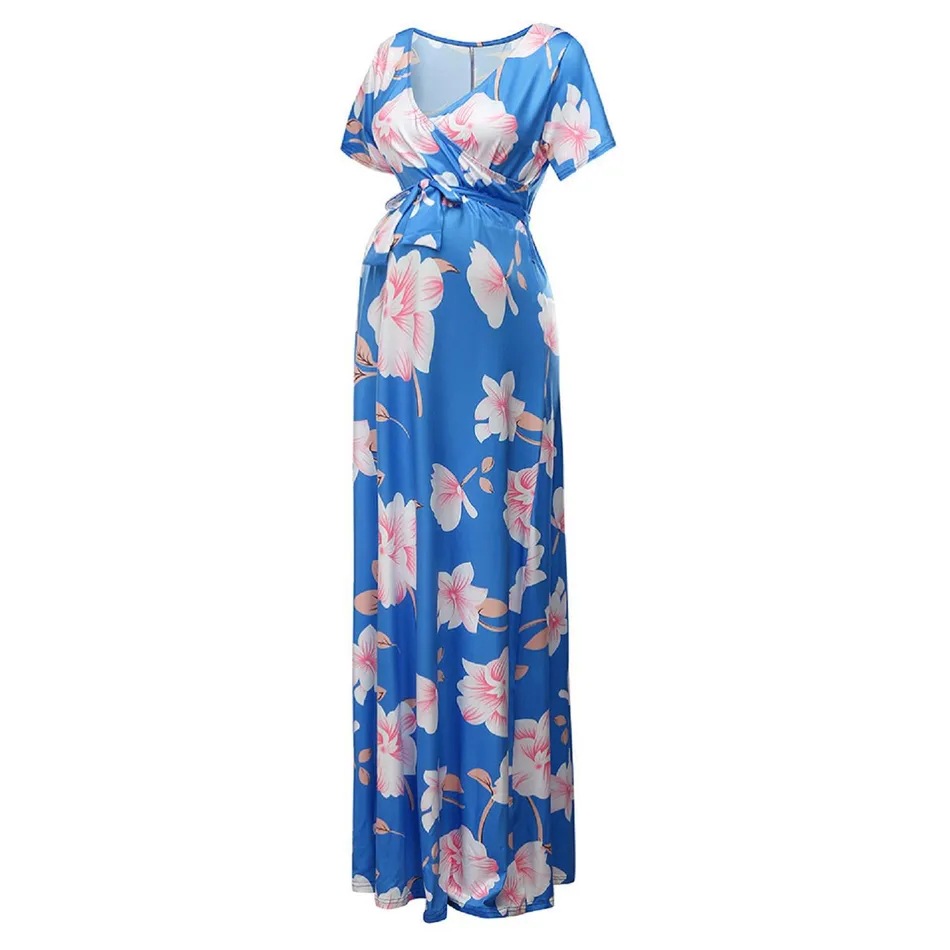 Women's Fashion V-neck Short Sleeve Dress - Image 8