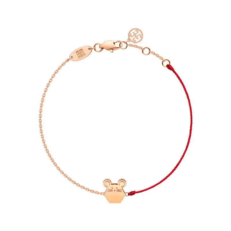 Ox Year Of The Natal Year Red Rope Anklet Female Rat Zodiac Rat Foot Rope Calf Little Mouse Gift Cow Jewelry Tide Rabbit