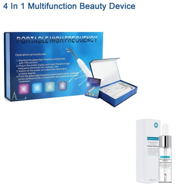 Electrotherapeutic Rod And Hairdressing Instrument With Hyaluronic Acid Facial Serum Blue - Shop at LoveMi