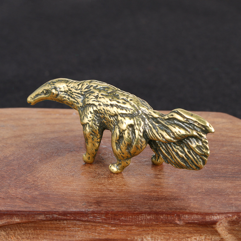 Title 5, New Distressed Pure Brass Skunk Ornaments