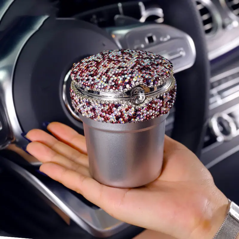 Car Ashtray Multi-function LED Light With Cover
