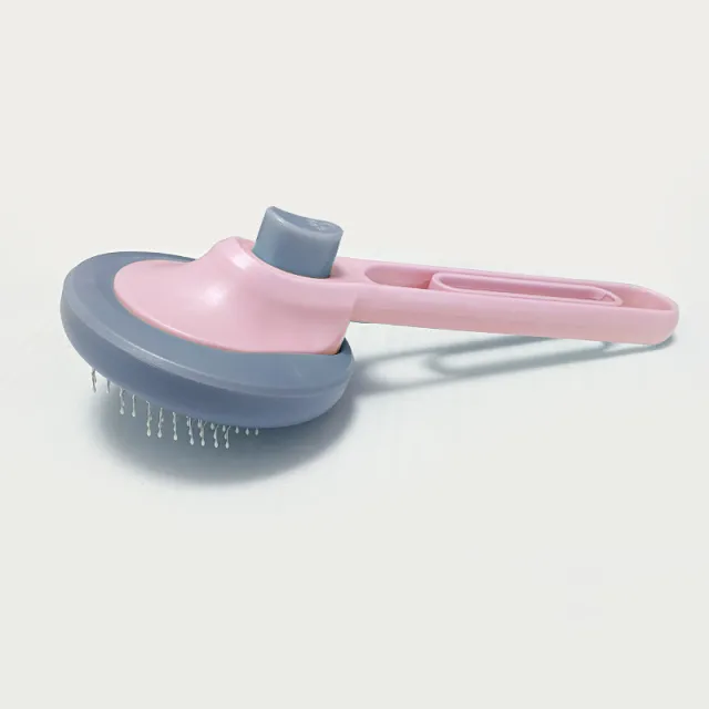Pet Automatic Hair Removal Needle Comb Stainless Steel Pink - Shop at LoveMi